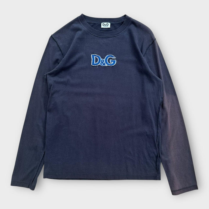 Koszulka z długim rękawem D&G Spell Out – junior XL (damska duża)