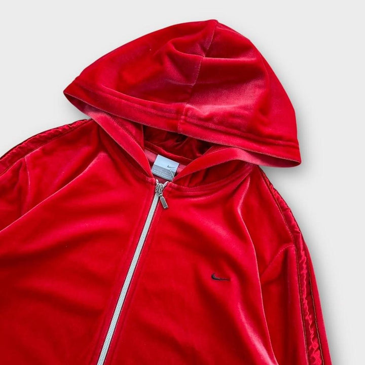Welurowa bluza z kapturem Nike - duża, damska