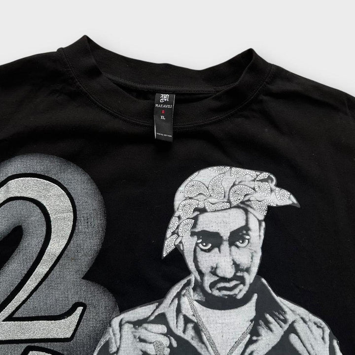Koszulka z grafiką Vintage Tupac – XL