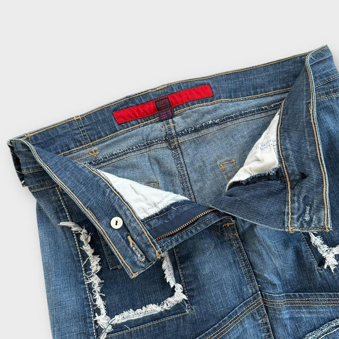 Spódnica dżinsowa Marithe Francois Girbaud - 32 w pasie