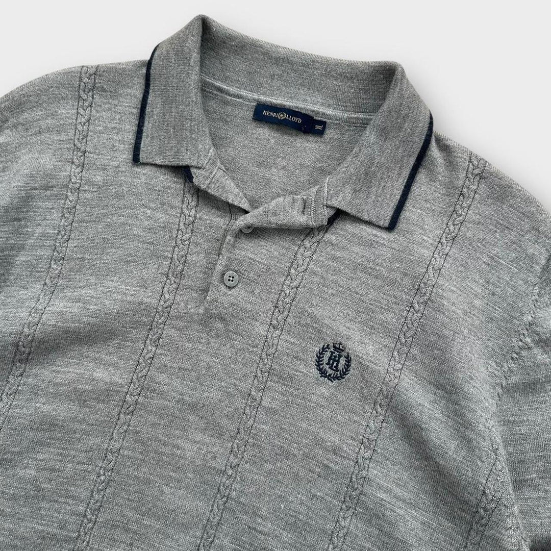 Sweter z dzianiny Henry Lloyd - XL