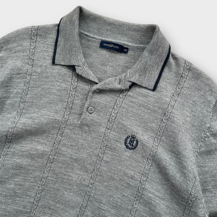 Sweter z dzianiny Henry Lloyd - XL