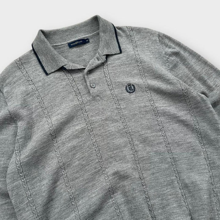 Sweter z dzianiny Henry Lloyd - XL