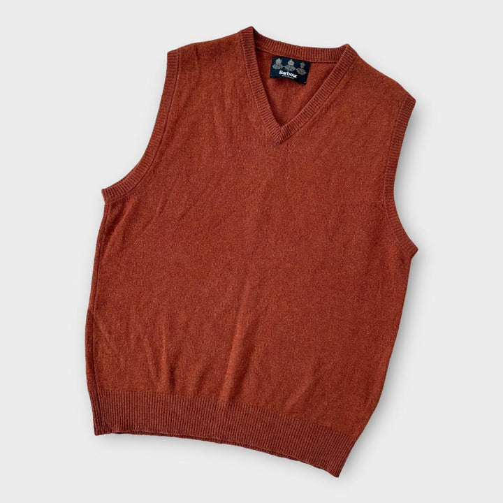 Kamizelka wełniana z dzianiny Barbour - XL