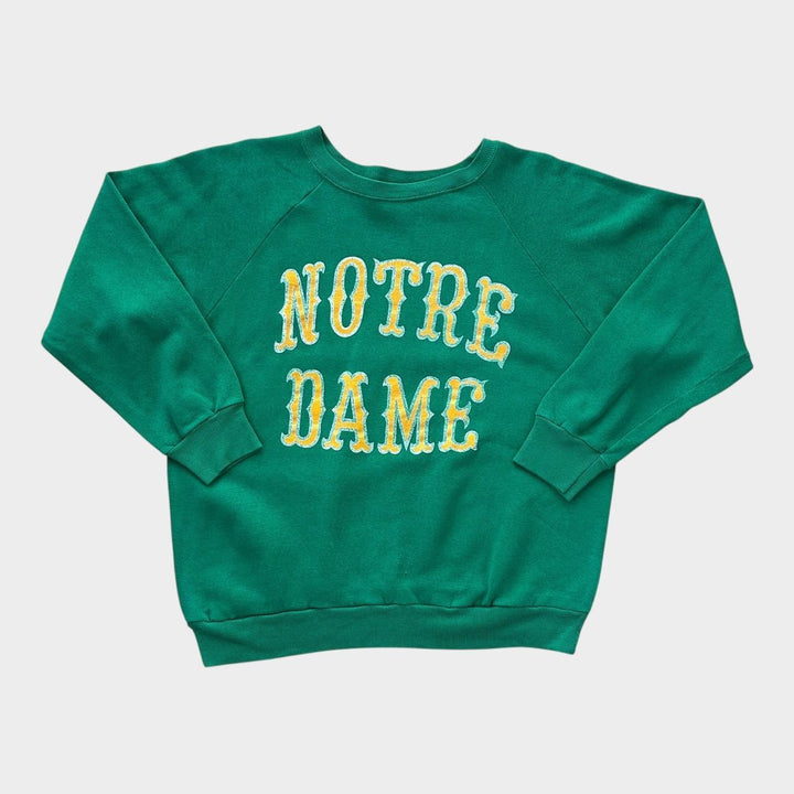 Bluza Champion z grafiką Notre Dame w stylu vintage z lat 80. – duża (pasuje jak średnia)