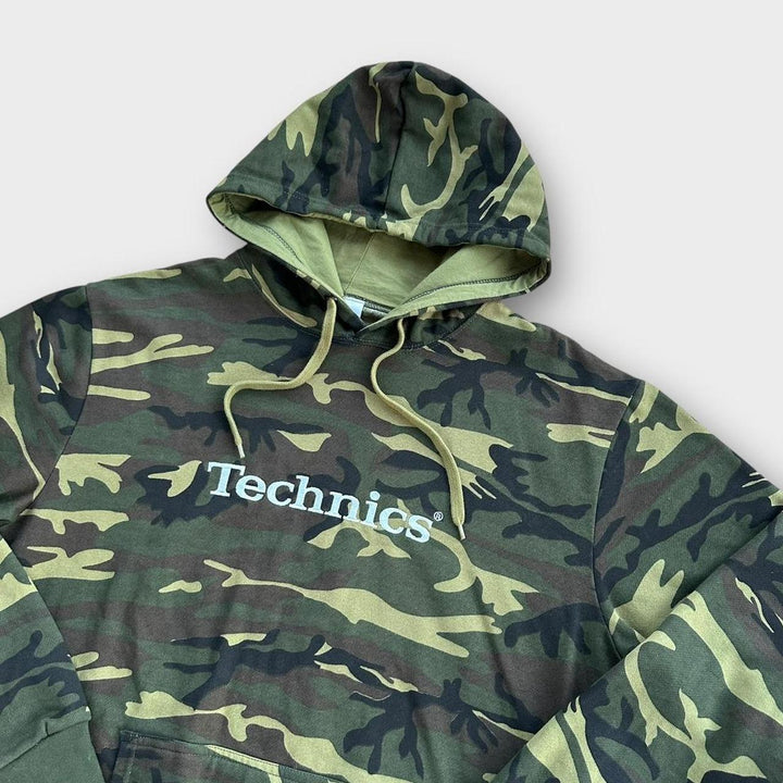 Bluza z kapturem Vintage Technics DJ – duża