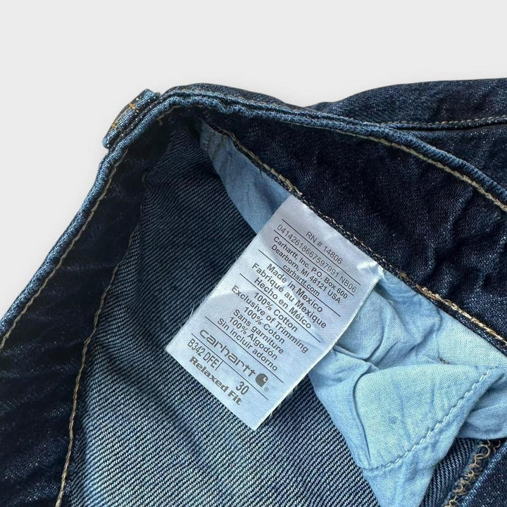Dżinsowe spodenki robocze Carhartt, talia 30 cali