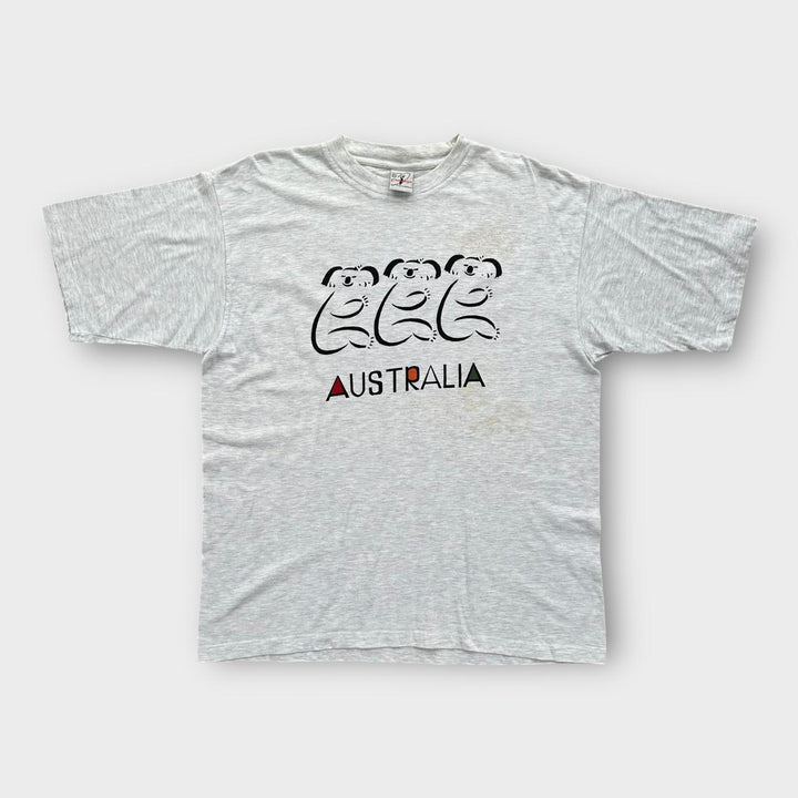Koszulka z grafiką w stylu australijskim vintage – XXL