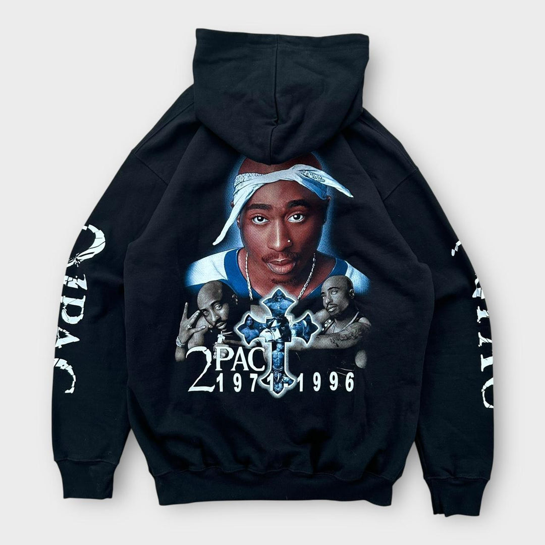 Bluza z kapturem i grafiką Vintage Tupac – XL