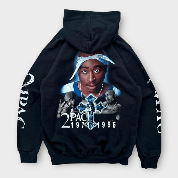 Bluza z kapturem i grafiką Vintage Tupac – XL