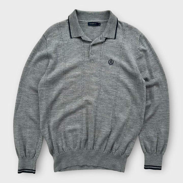 Sweter z dzianiny Henry Lloyd - XL