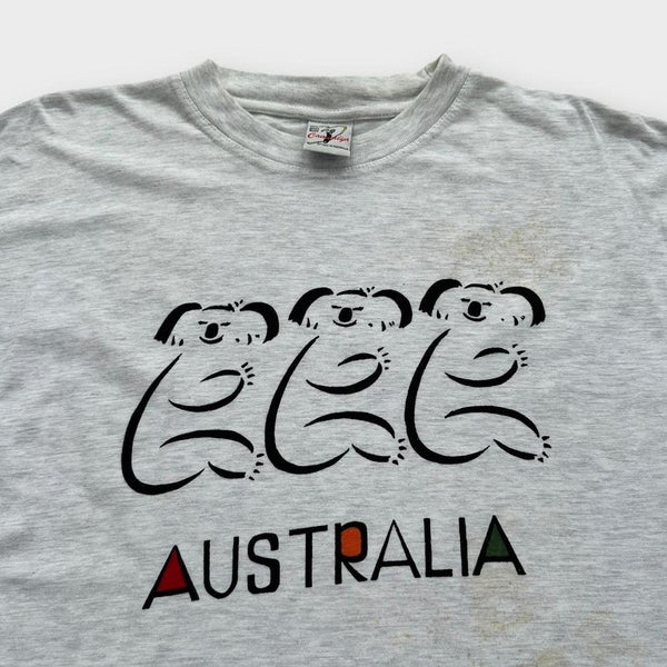 Koszulka z grafiką w stylu australijskim vintage – XXL