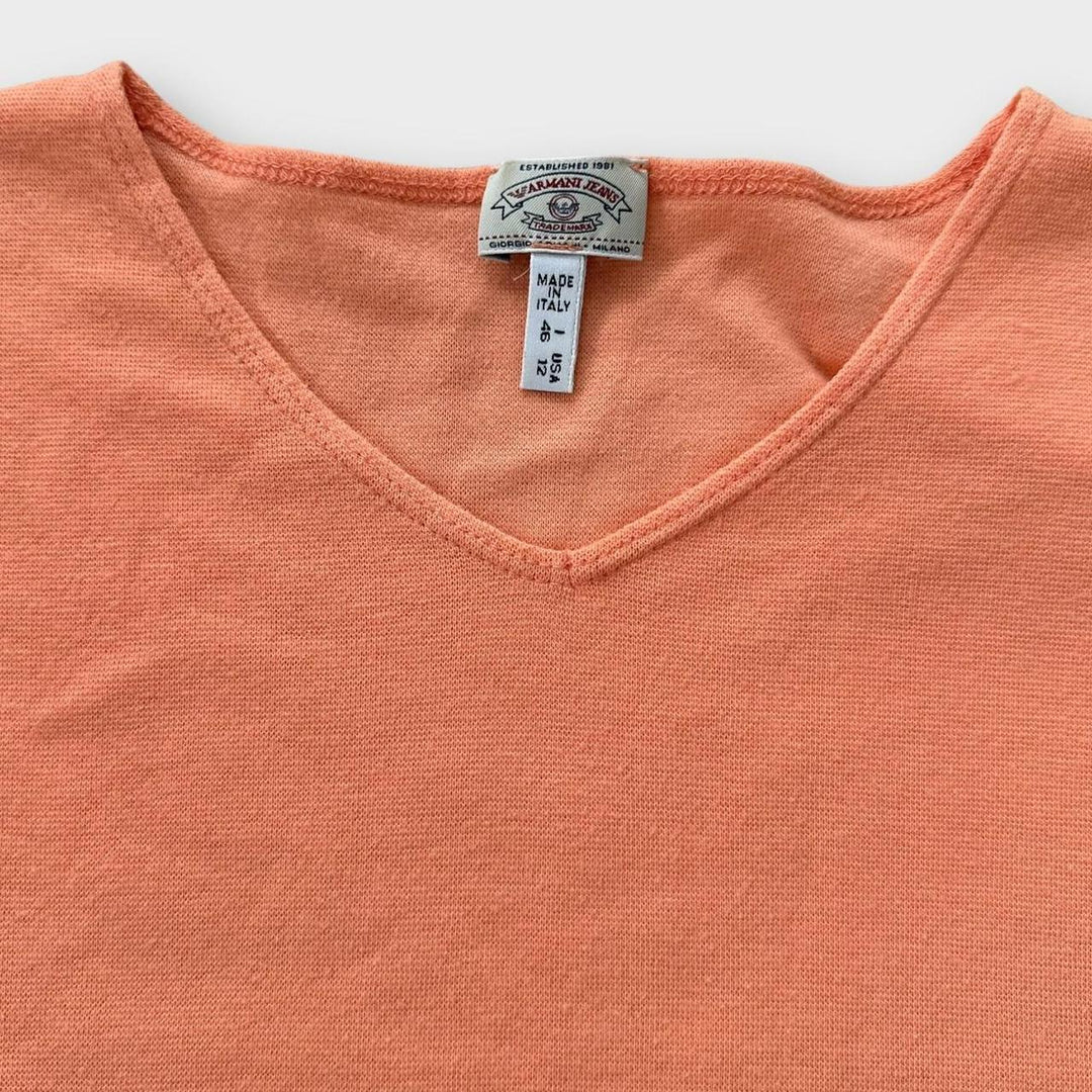 Koszulka jeansowa Y2K Armani - UK16