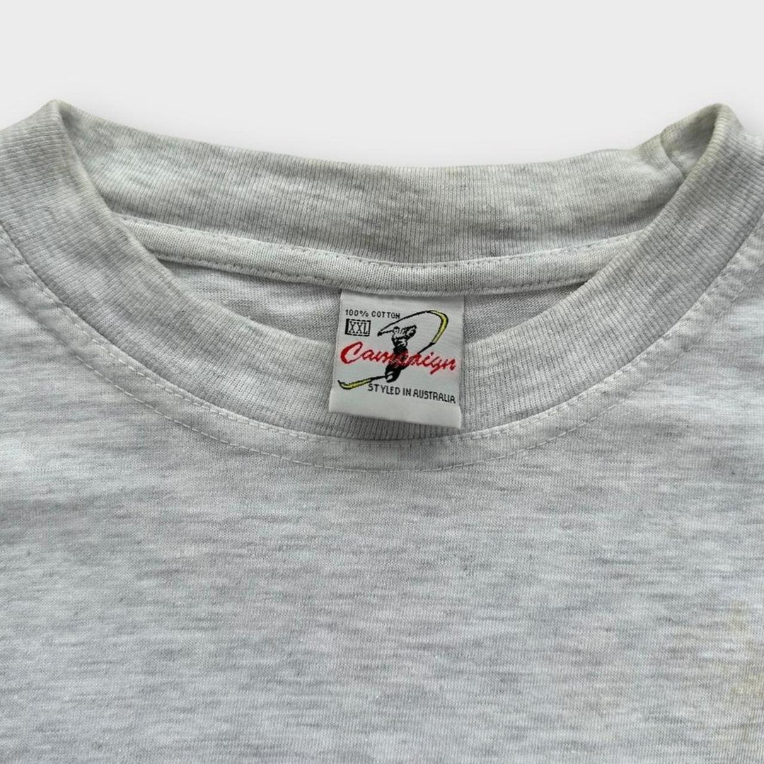 Koszulka z grafiką w stylu australijskim vintage – XXL