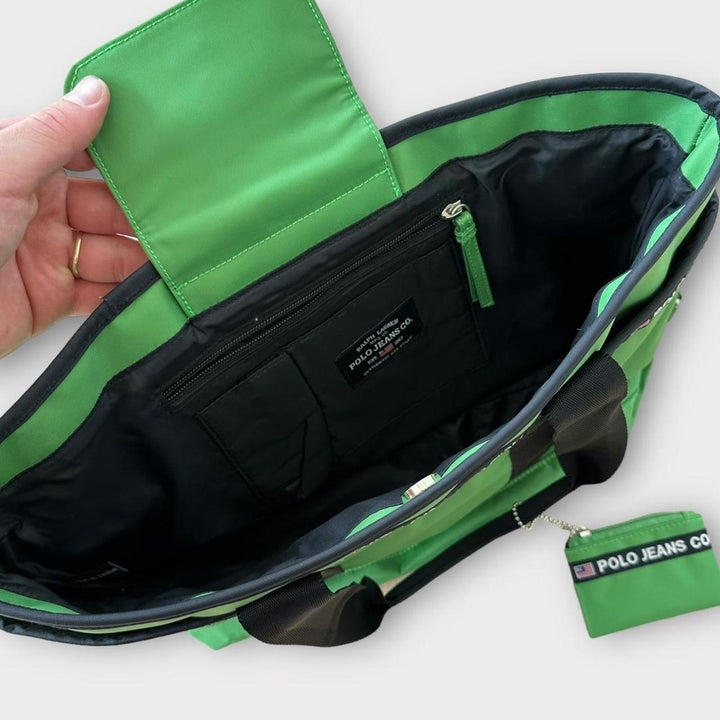 Torba typu shopper, jeansy polo