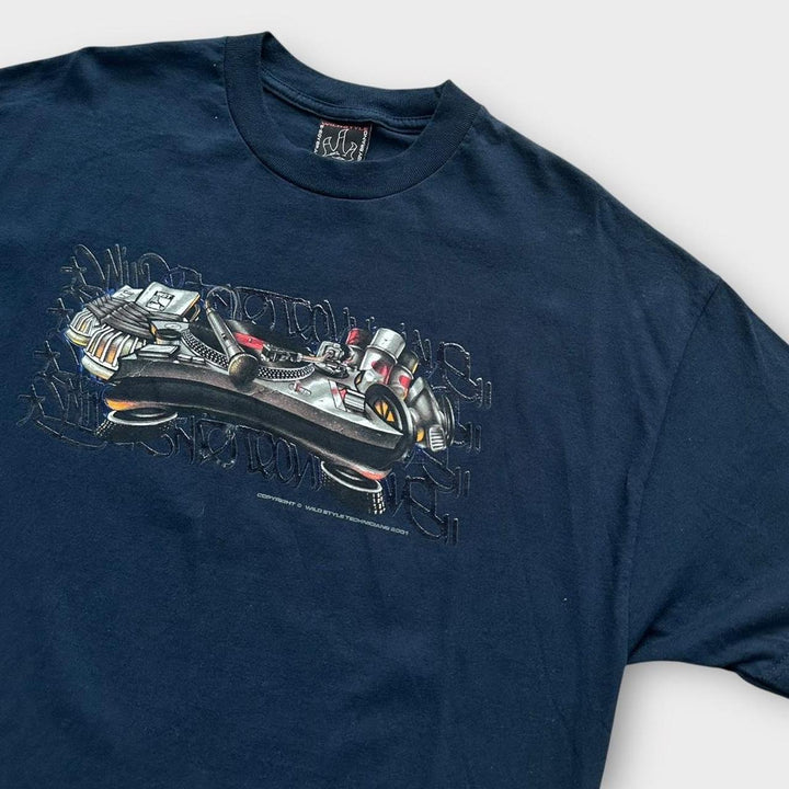 Koszulka z grafiką hiphopową Y2K – XL