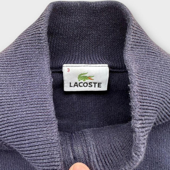 Sweter Lacoste zapinany na zamek - średni