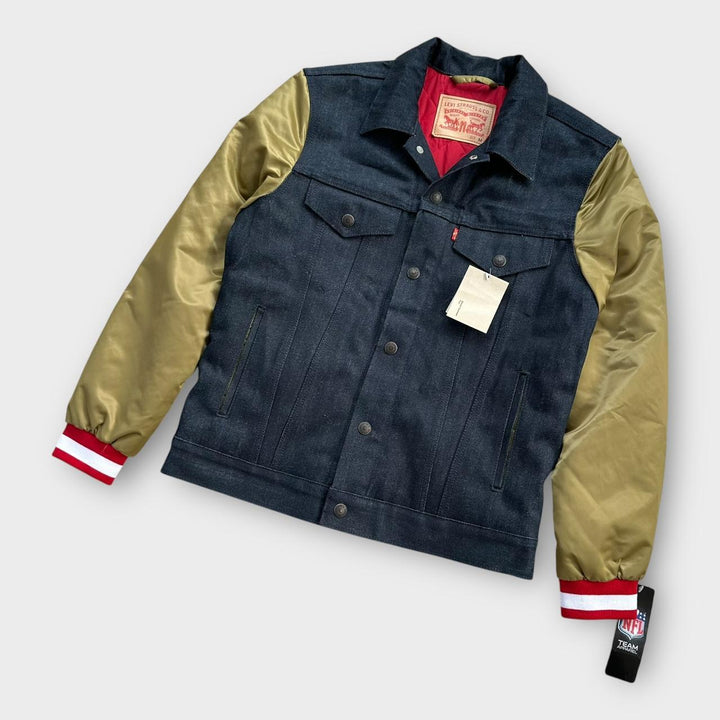 Kurtka bomber Levi’s NFL z denimu – średnia
