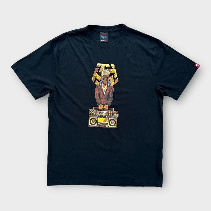 Hip-hopowa koszulka z grafiką Tribal Y2K - XL