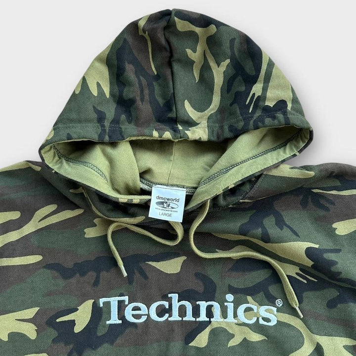 Bluza z kapturem Vintage Technics DJ – duża