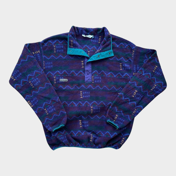 Polar w stylu vintage Columbia w modny wzór - XL