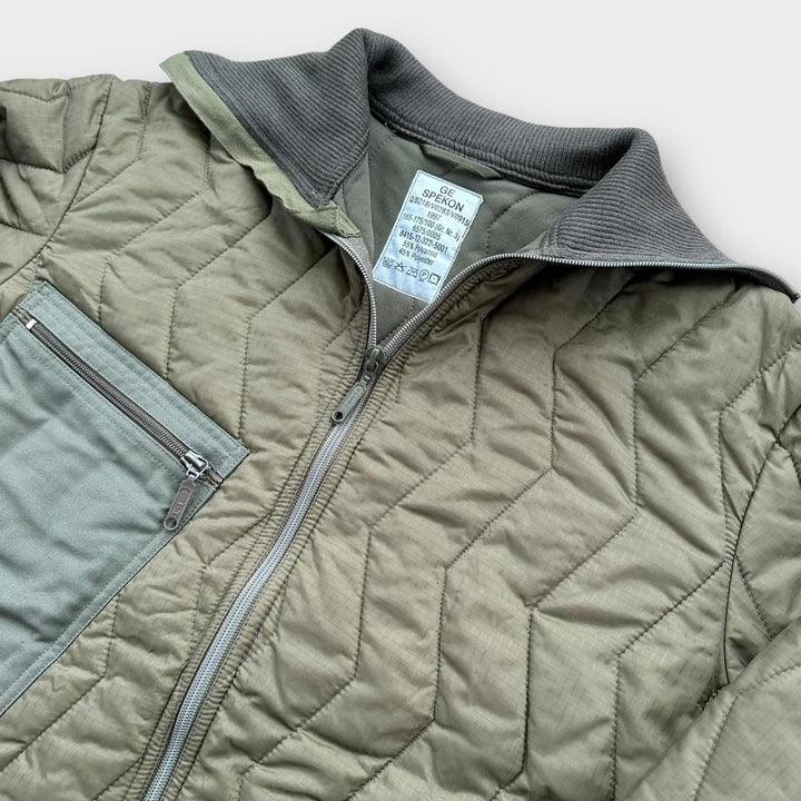 Vintage niemiecka kurtka podpinkowa wojskowa - średnia