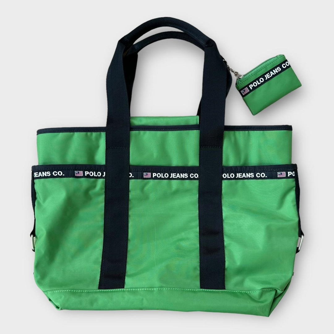 Torba typu shopper, jeansy polo