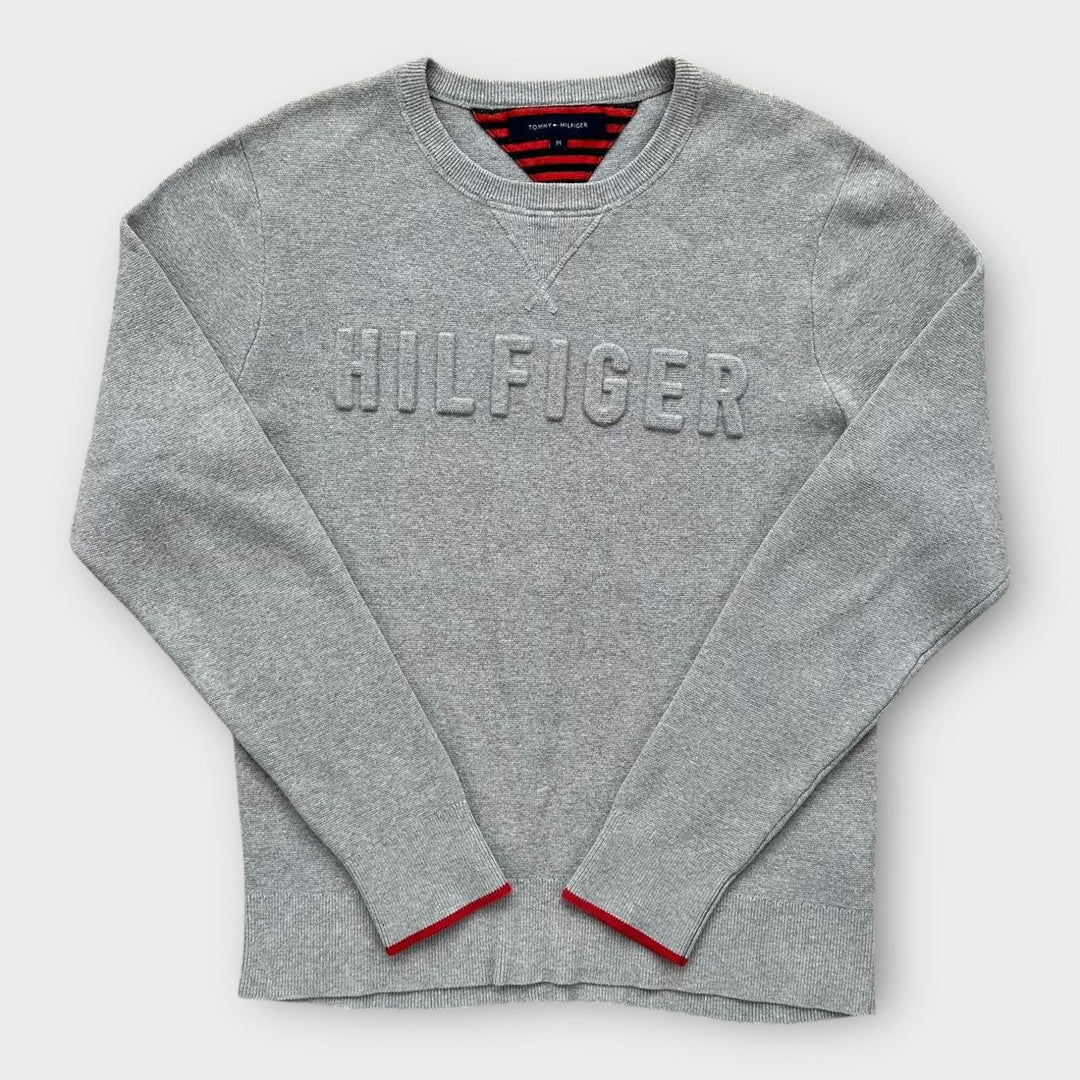 Sweter Tommy Hilfiger z dzianiny typu Spellout - średni