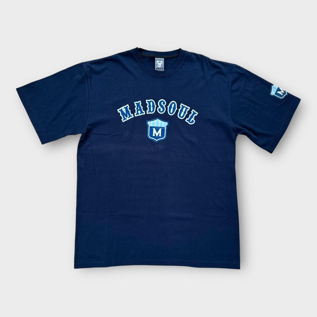 Koszulka z grafiką Y2K Mad Soul – XL