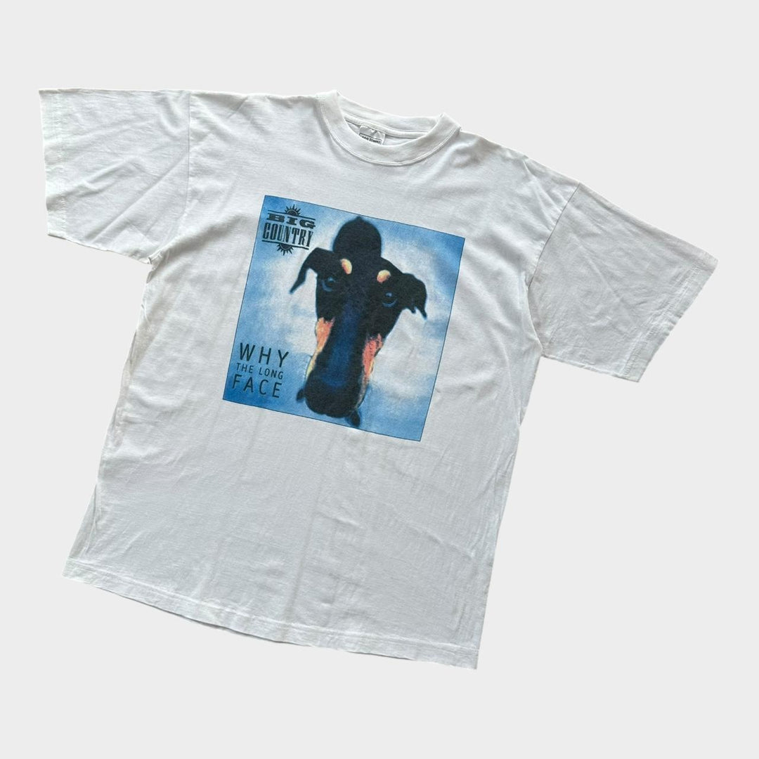 Wielki kraj, dlaczego koszulka vintage z długą twarzą - XL