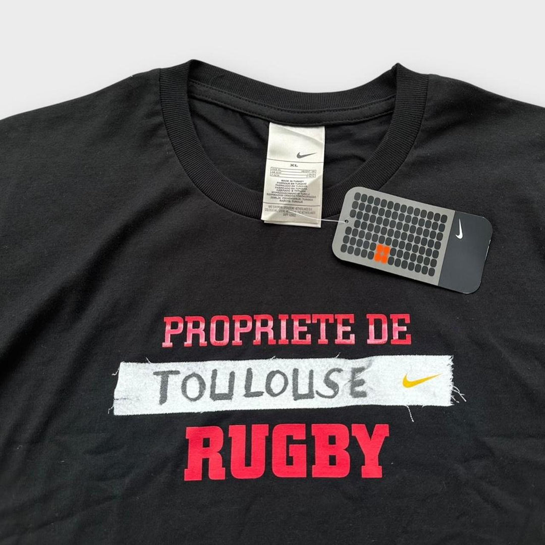 Top do rugby Vintage Toulouse – XL