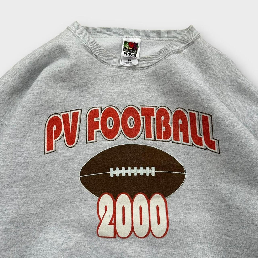 Bluza z grafiką futbolu amerykańskiego w stylu vintage – XL