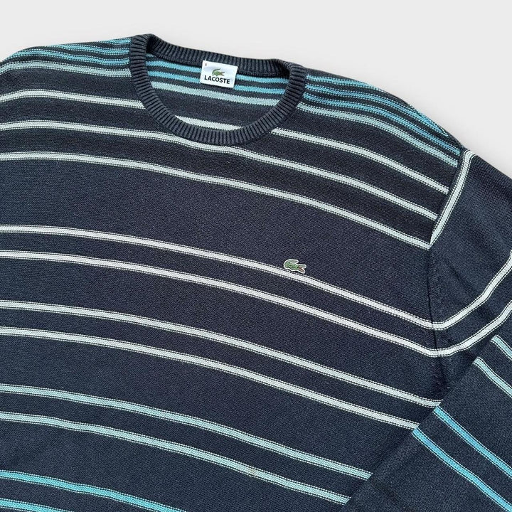 Sweter Lacoste w paski - XXL