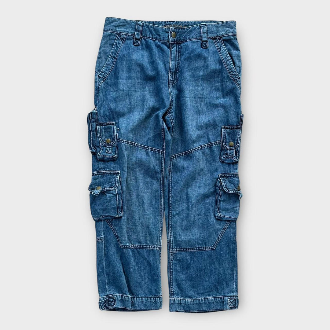 Spodnie bojówki Ralph Lauren z szerokimi nogawkami - damskie 10