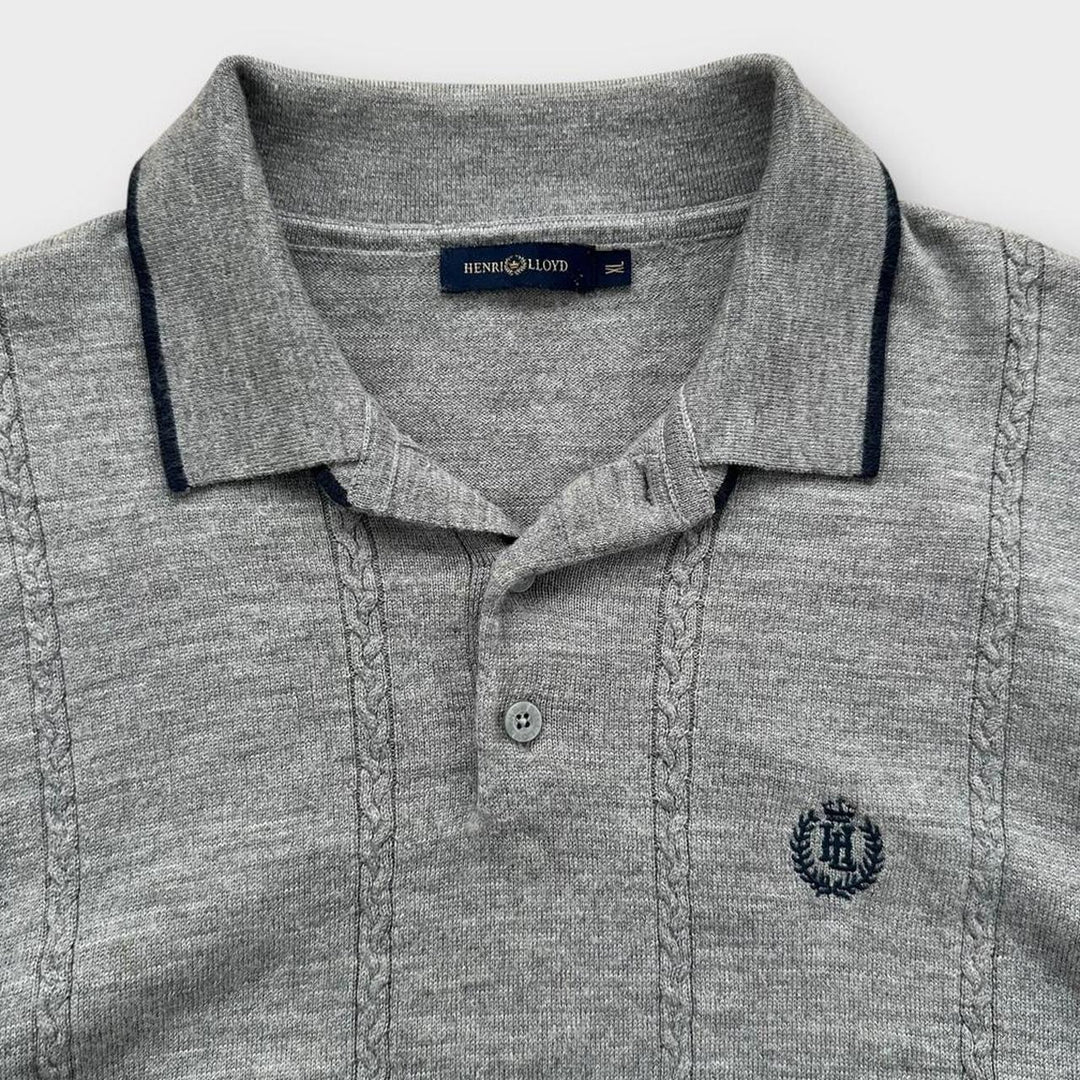 Sweter z dzianiny Henry Lloyd - XL