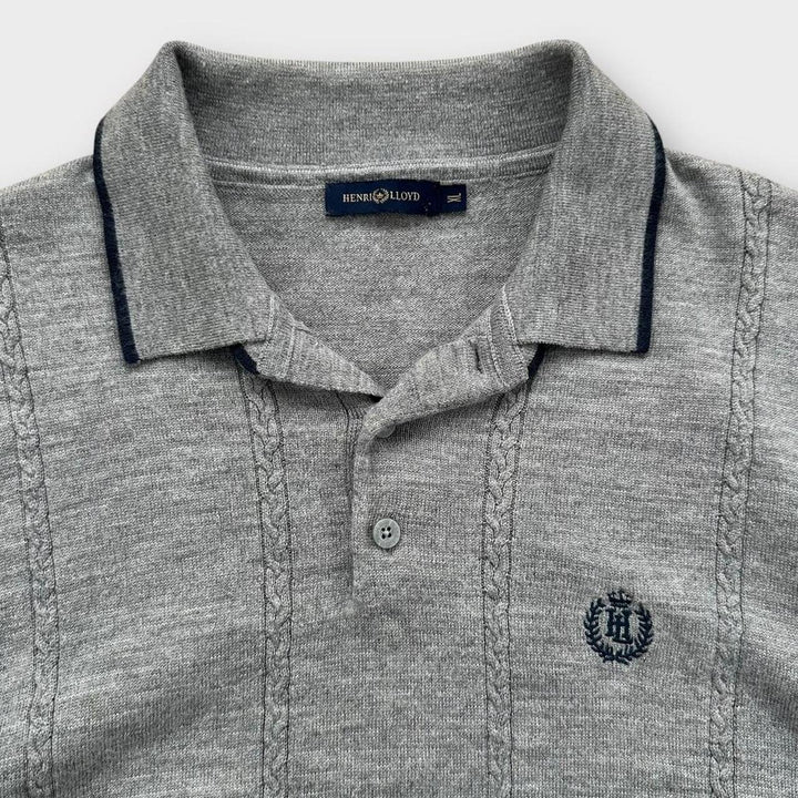 Sweter z dzianiny Henry Lloyd - XL