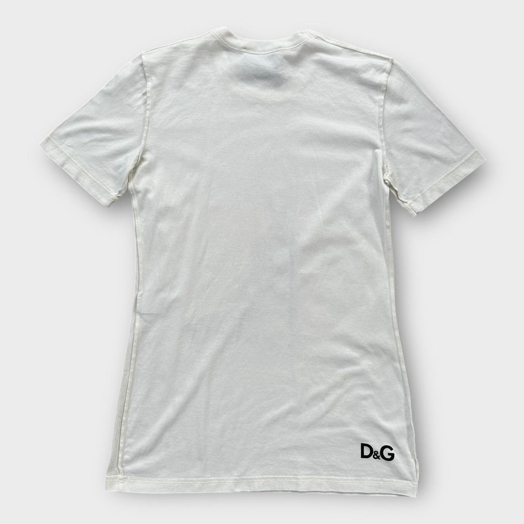 Vintage koszulka z grafiką D&G Kim Basinger – duża, damska