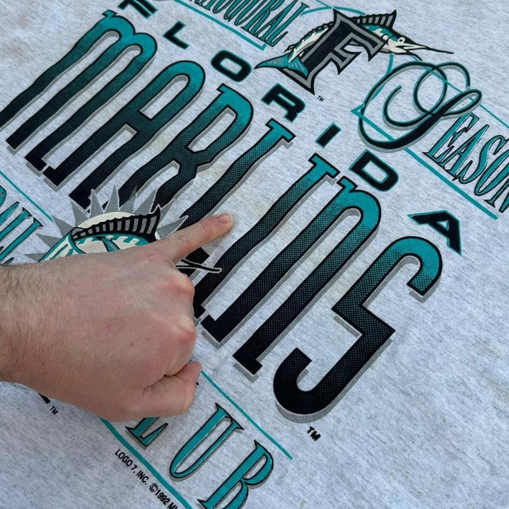 Vintage koszulka z grafiką Florida Marlins – XL