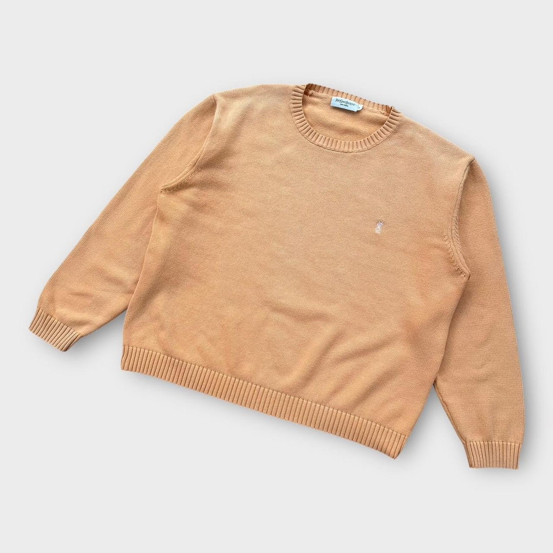 Dzianinowy sweter Vintage YSL - XL