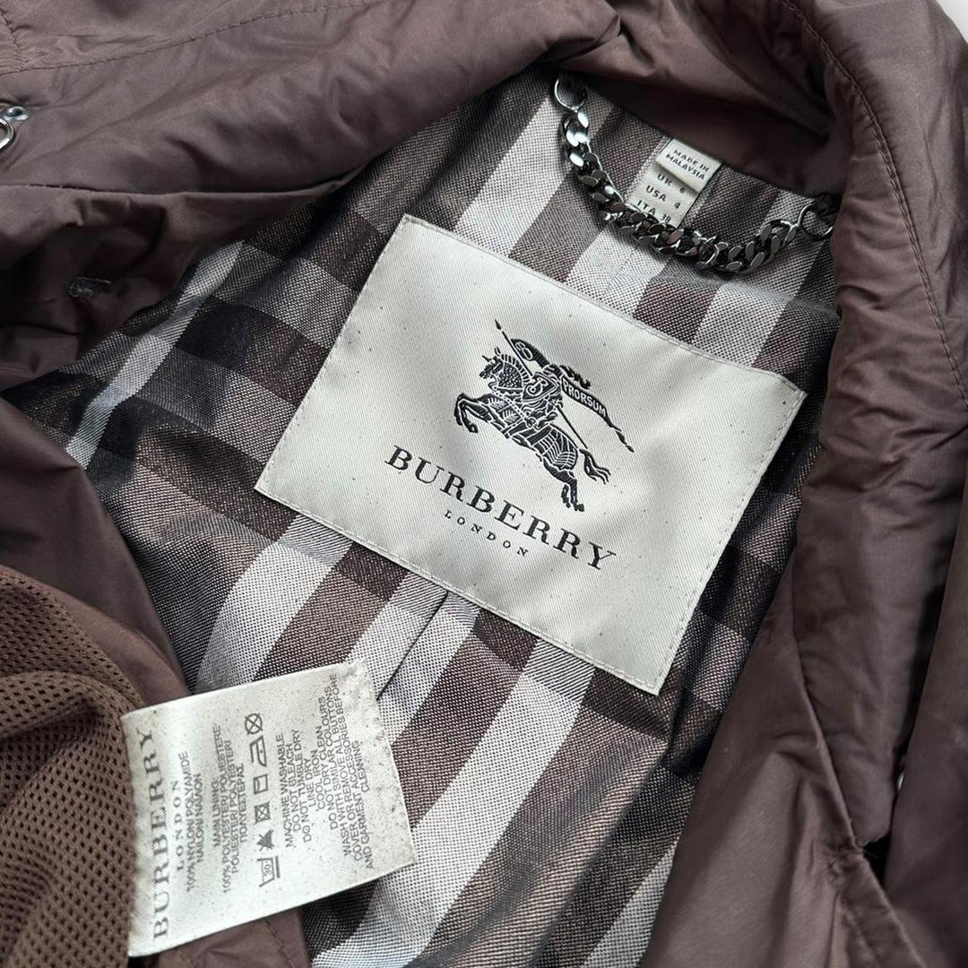 Nylonowy trencz Vintage Burberry - UK6