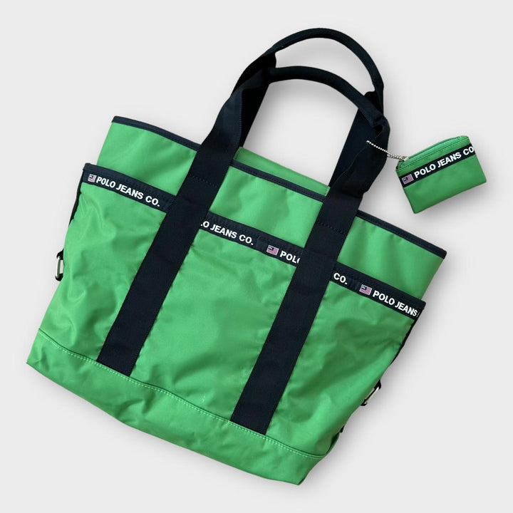 Torba typu shopper, jeansy polo