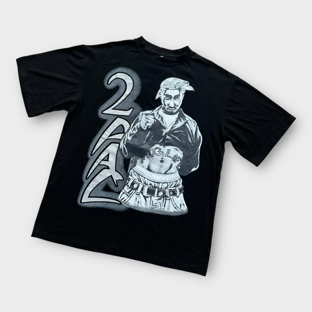 Koszulka z grafiką Vintage Tupac – XL