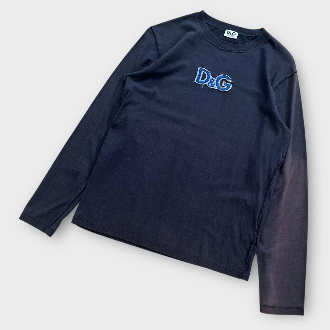 Koszulka z długim rękawem D&G Spell Out – junior XL (damska duża)