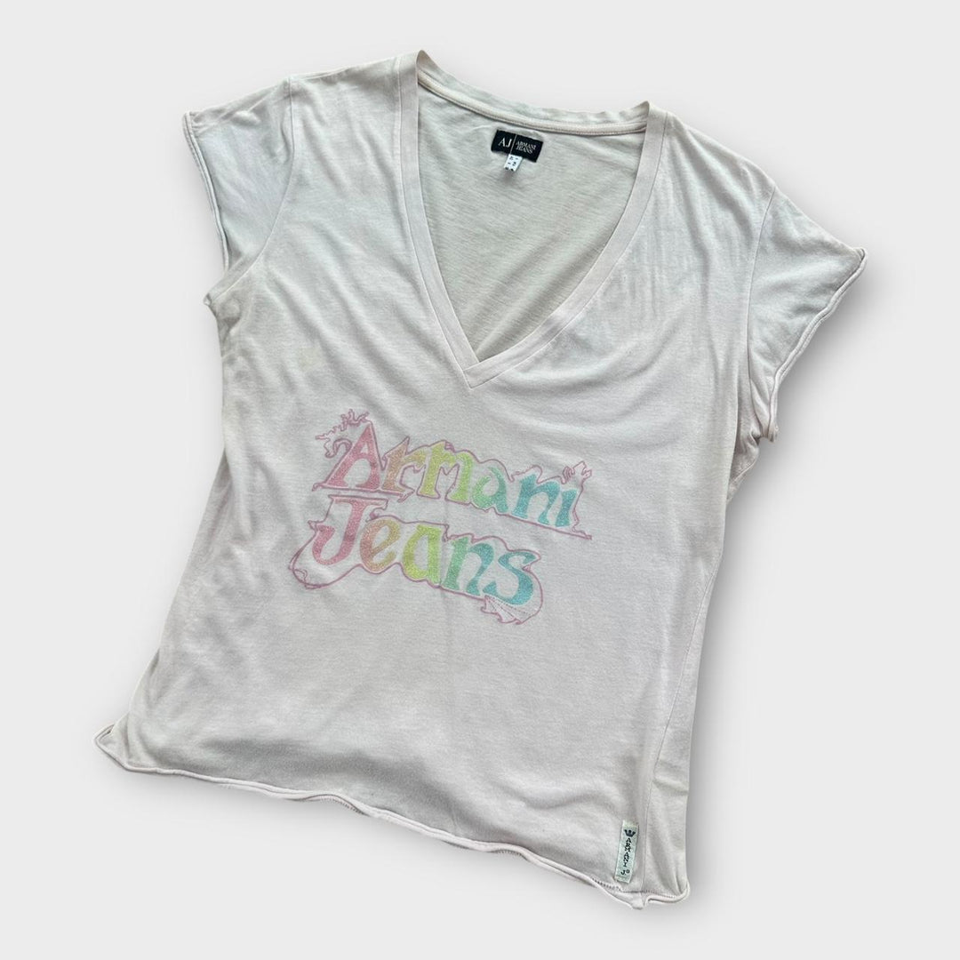 Vintage jeansowy top Y2K Armani - GB12