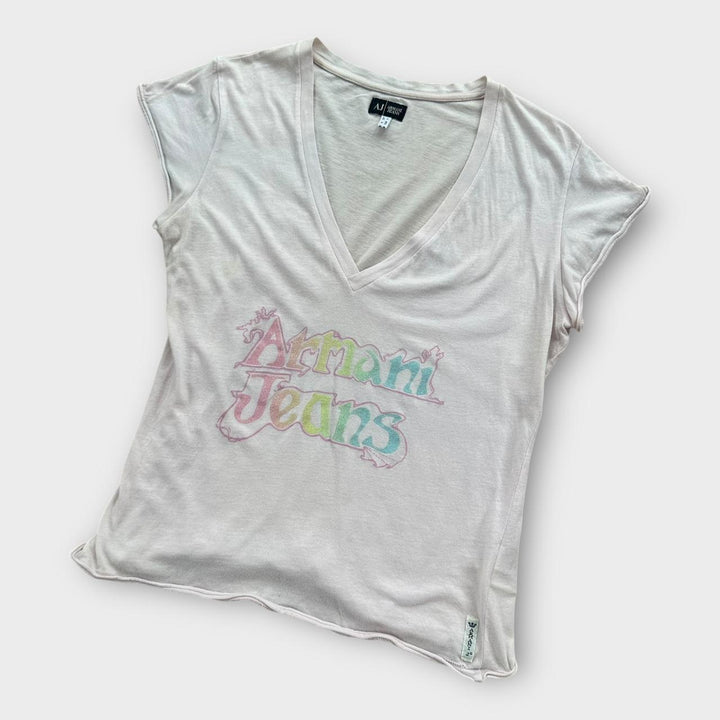 Vintage jeansowy top Y2K Armani - GB12