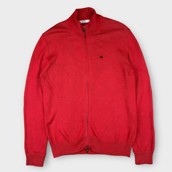 Zapinany na zamek sweter z dzianiny Thomasa Burberry w stylu vintage – XL