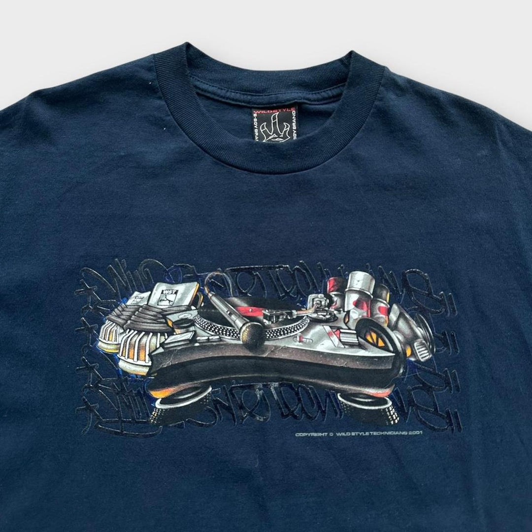 Koszulka z grafiką hiphopową Y2K – XL