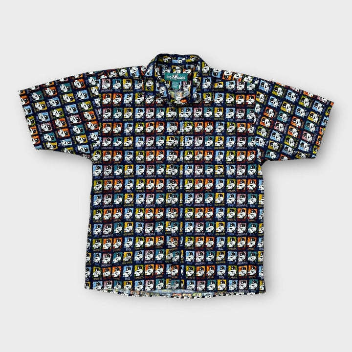 Koszulka z nadrukiem dużych psów na całej powierzchni - duża