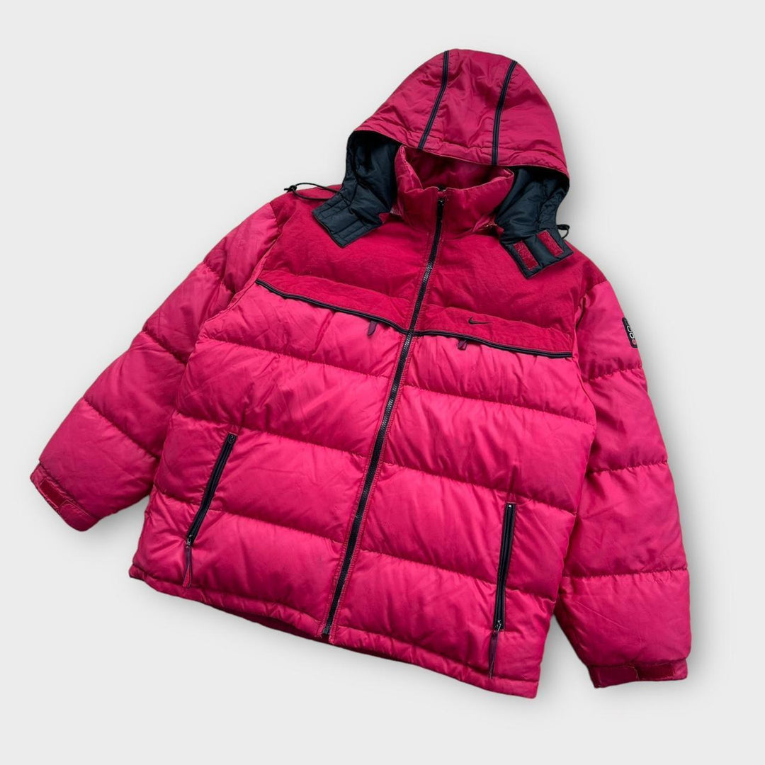 Kurtka puchowa Nike w stylu vintage - średnia