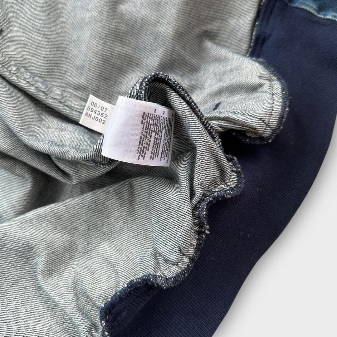 Vintage jeansowa kurtka bomber Adidas - średnia